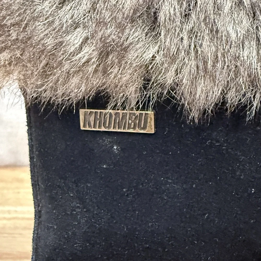 KHOMBU Boots Women's Size 6M Faux Fur Black #1056065 Slope Winter Outdoors